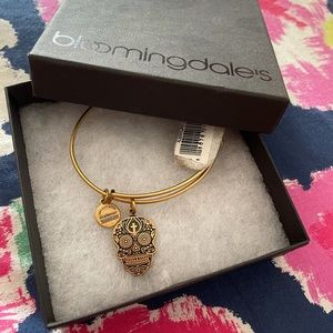 Alex+Ani Gold Skull bracelet